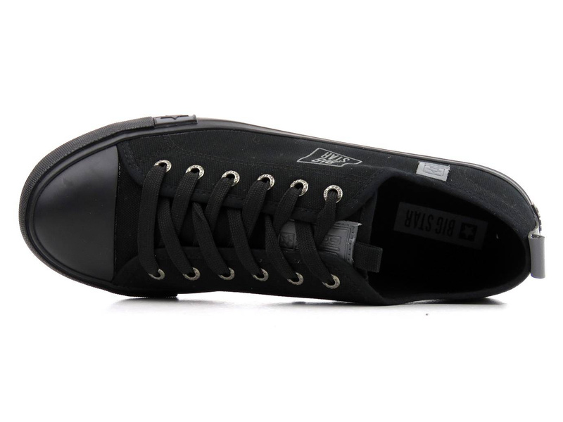 Trampki męskie przed kostkę - BIG STAR JJ174139, czarne