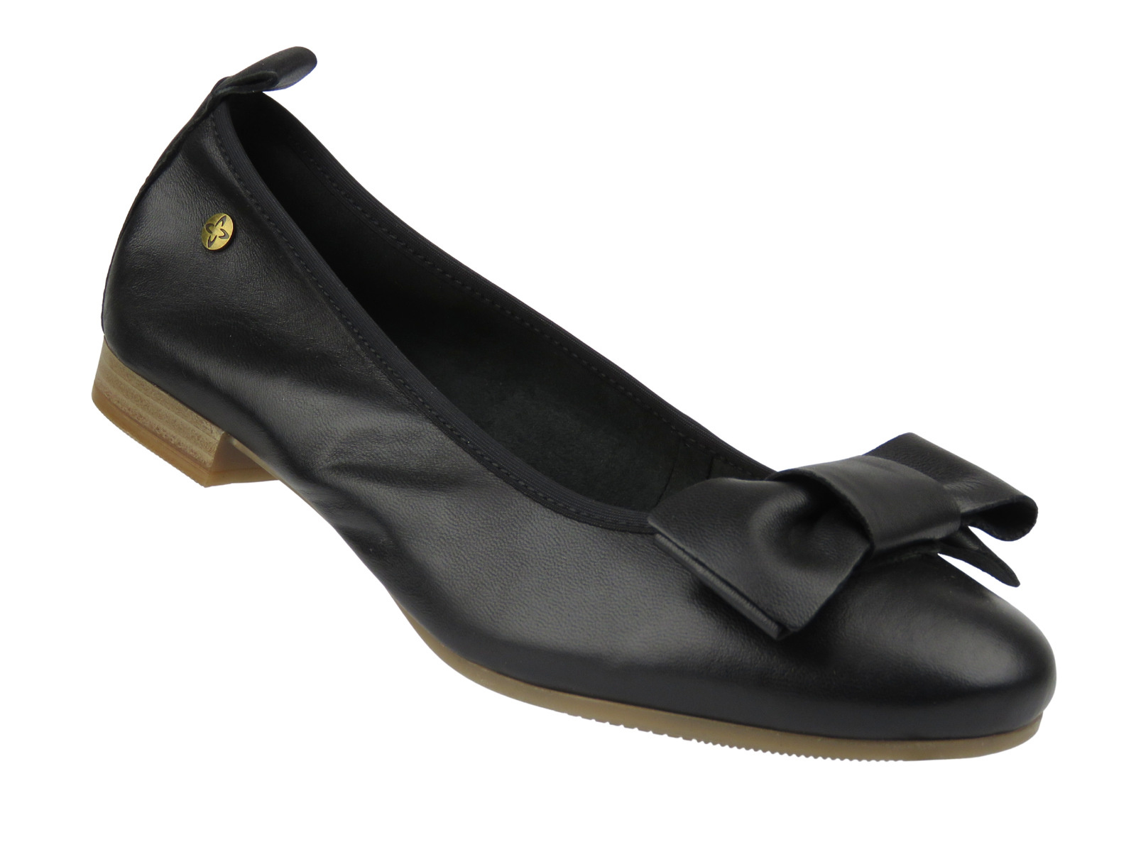 Eleganckie baleriny damskie Maciejka P6802-01 czarne