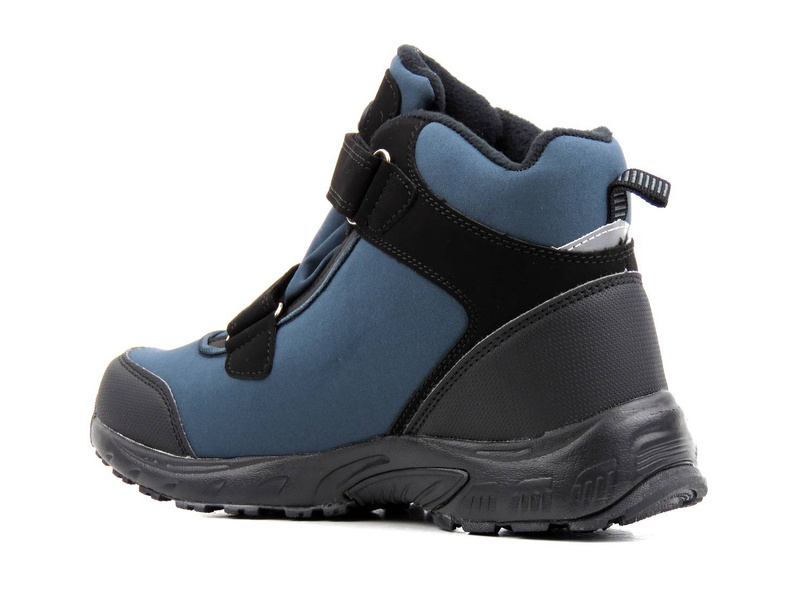 Zimowe trekkingi damskie z softshell - AMERICAN CLUB WT68/21(22), granatowe