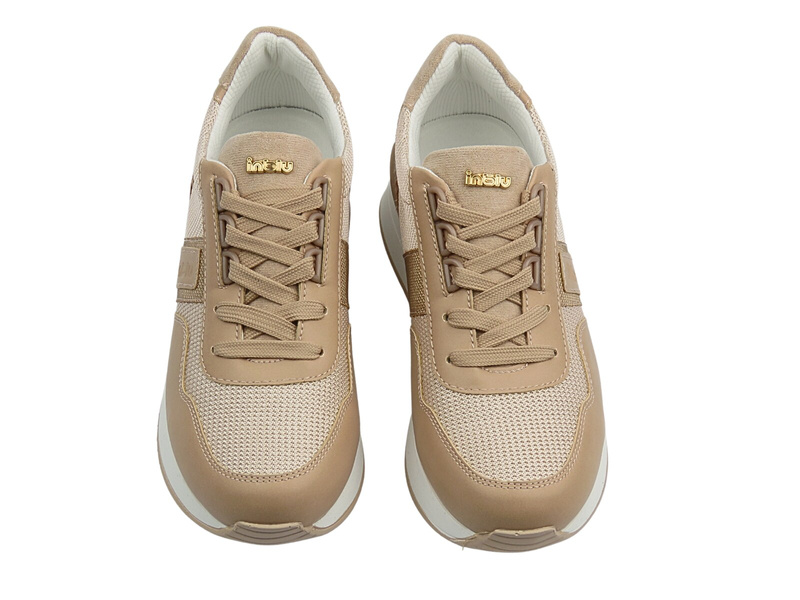 Sneakersy damskie na grubej podeszwie różowe Inblu IN-414