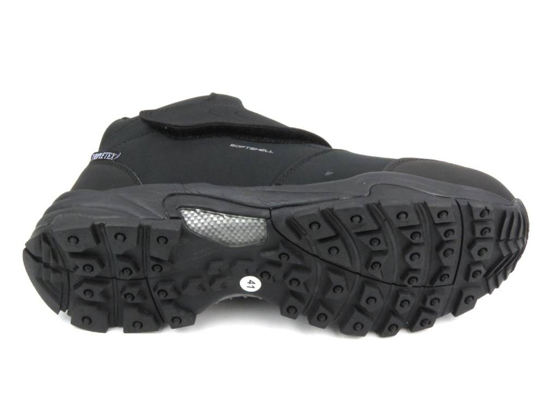 Ocieplane trekkingi męskie - AMERICAN CLUB Softshell SN 41/23, czarne