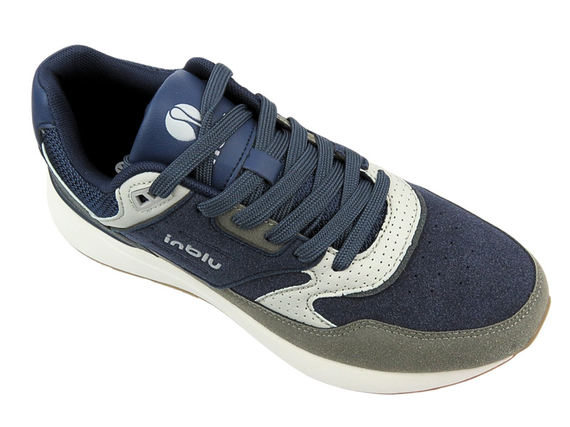 Sznurowane buty sportowe męskie niebieskie Inblu IU-13