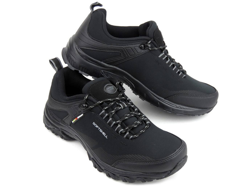 Trekkingi męskie, buty górskie - AMERICAN CLUB Softshell WT83/22, czarne