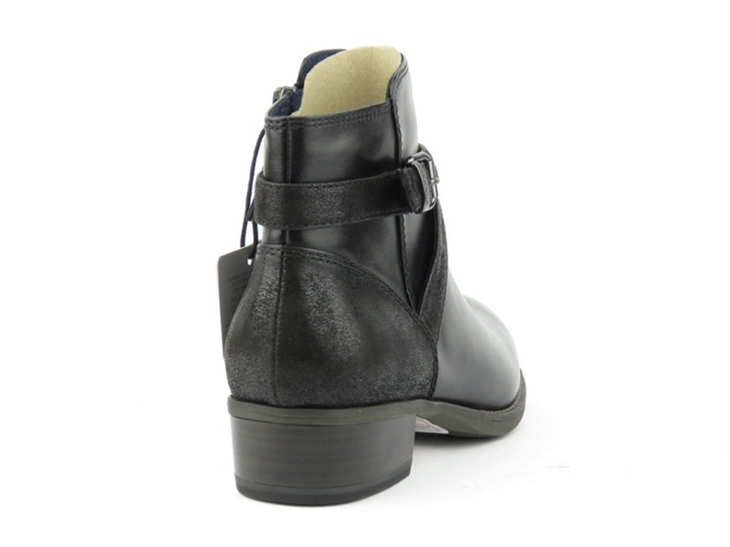 Skórzane botki damskie Tamaris 25364, czarne
