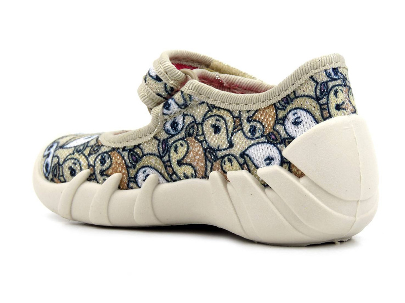 Kapcie dziecięce z linii Mummy & Me - BEFADO 109P240, beżowe z sarenkami