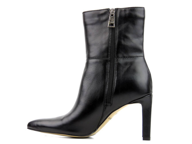 Eleganckie botki damskie na szpilce - CARINII B5751, czarne