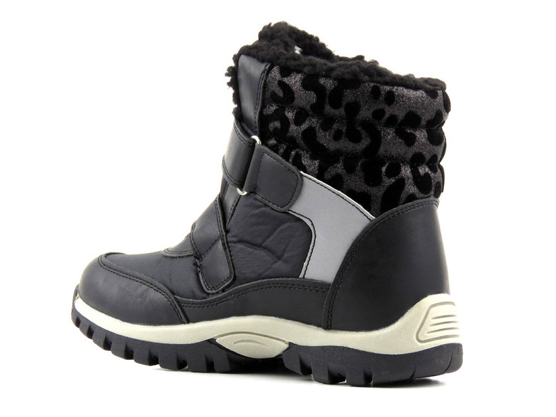 Śniegowce dziecięce SOFTSHELL - WOJTYŁKO 21038, czarne