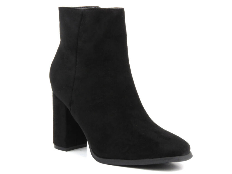 Botki damskie na obcasie - Evento 23BT35-6412, czarne
