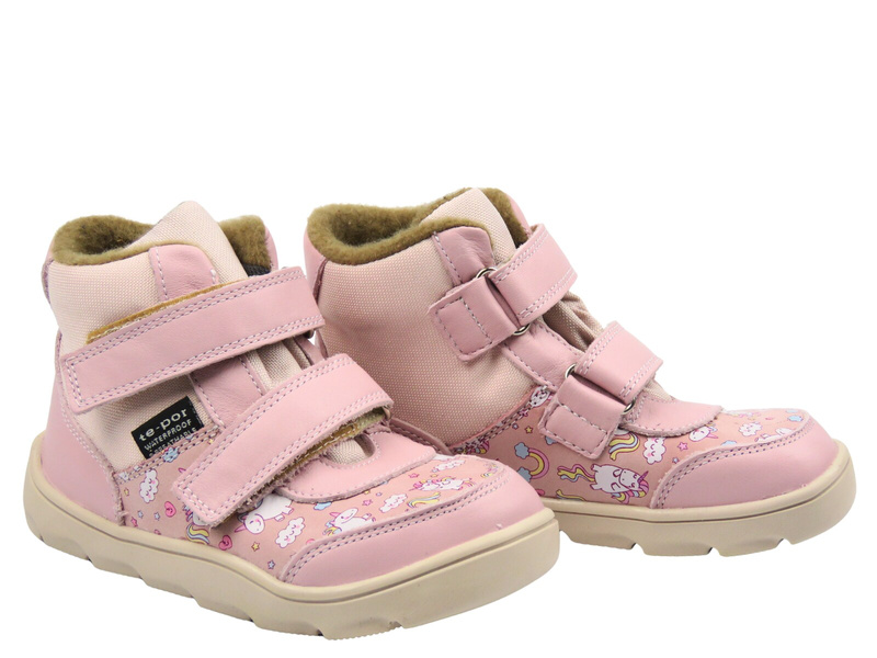 Dziewczęce trzewiki JAMET 2225, jasny róż