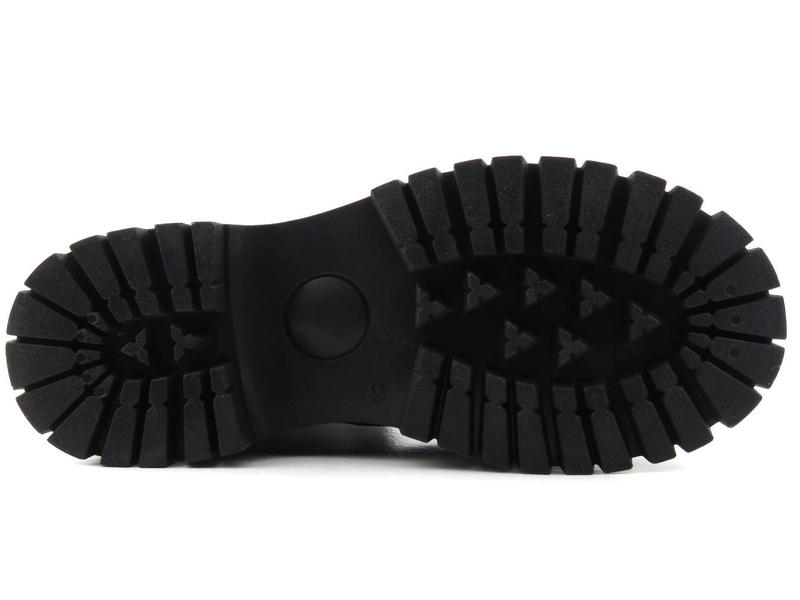 Czarne workery damskie z ociepleniem - VENEZIA 836610