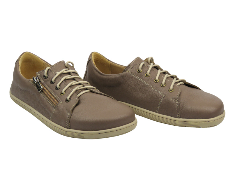 BareFoot półbuty minimalistyczne damskie khaki Helios Komfort 436