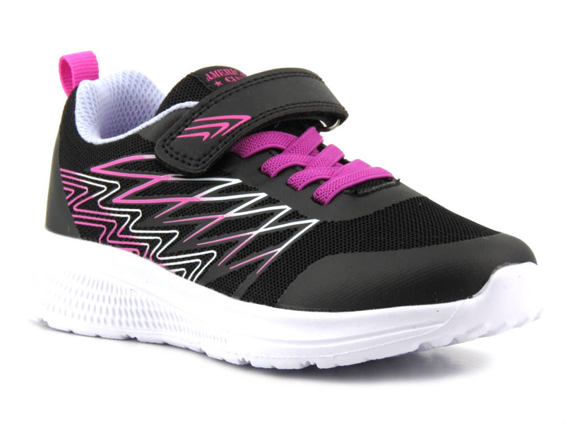 Buty sportowe dziecięce, adidasy American Club ES 126/23, czarne