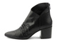 Skórzane, asymetryczne botki damskie Venezia TANIA F-30, czarne