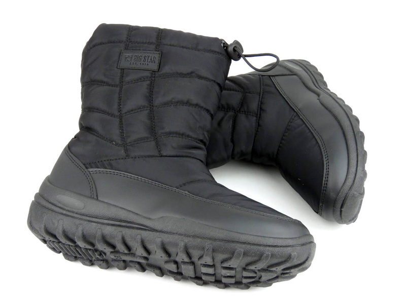 Wysokie śniegowce damskie ciepłe - BIG STAR KK274599, czarne