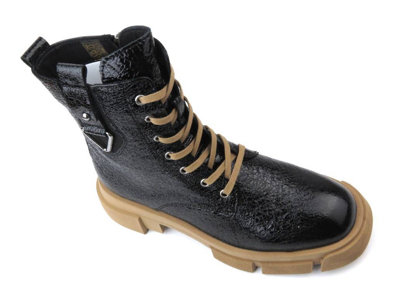 Botki, trzewiki damskie - VENEZIA 10025, czarne