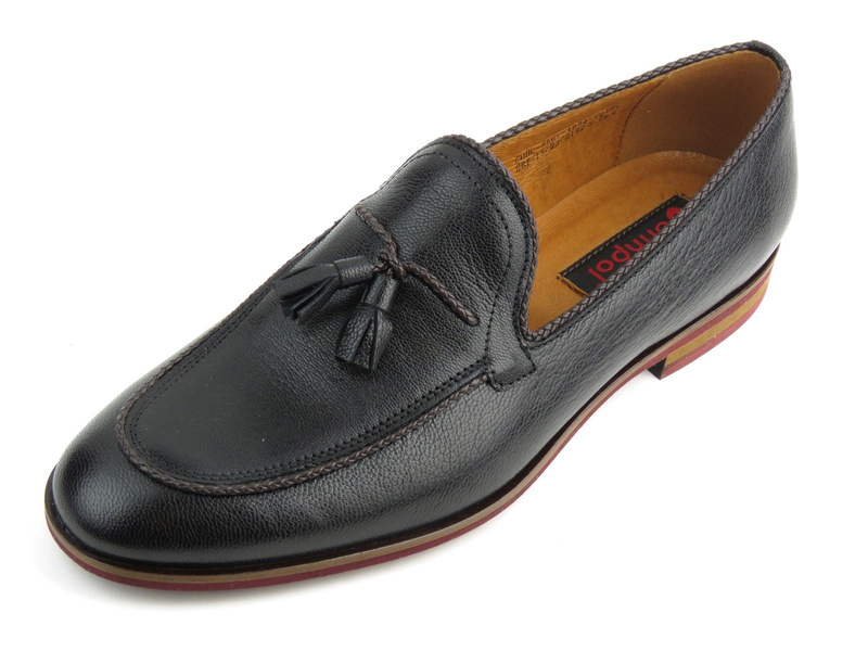 Loafersy męskie z chwostami Conhpol 5607