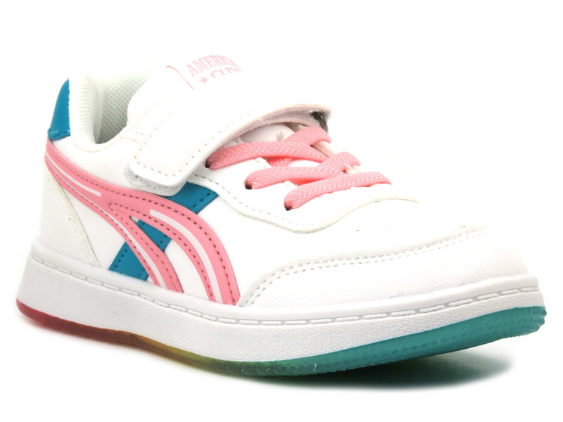 Sneakersy, trampki dziecięce sportowe - American Club XD71/23, białe