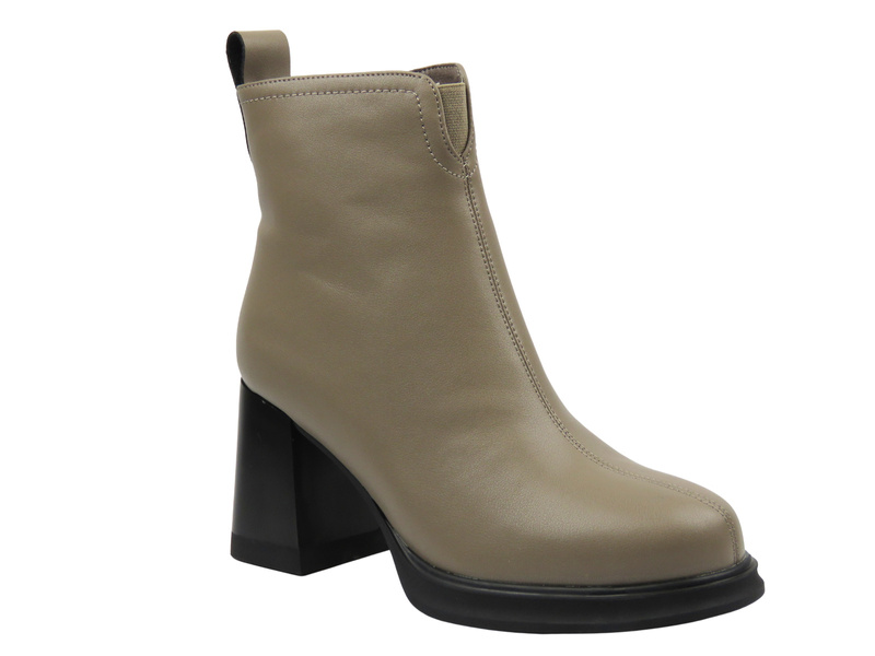 Botki damskie Cambell 25-60304, beżowe