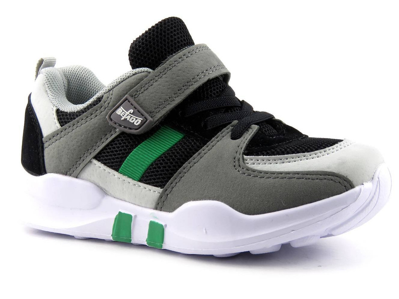 Buty sportowe dziecięce, adidasy BEFADO 516Y075, szaro-czarne