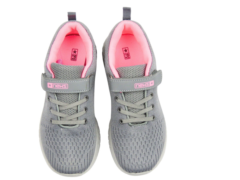 Buty dziecięce sportowe, adidasy  NEWS 22DZ23-4843, szare