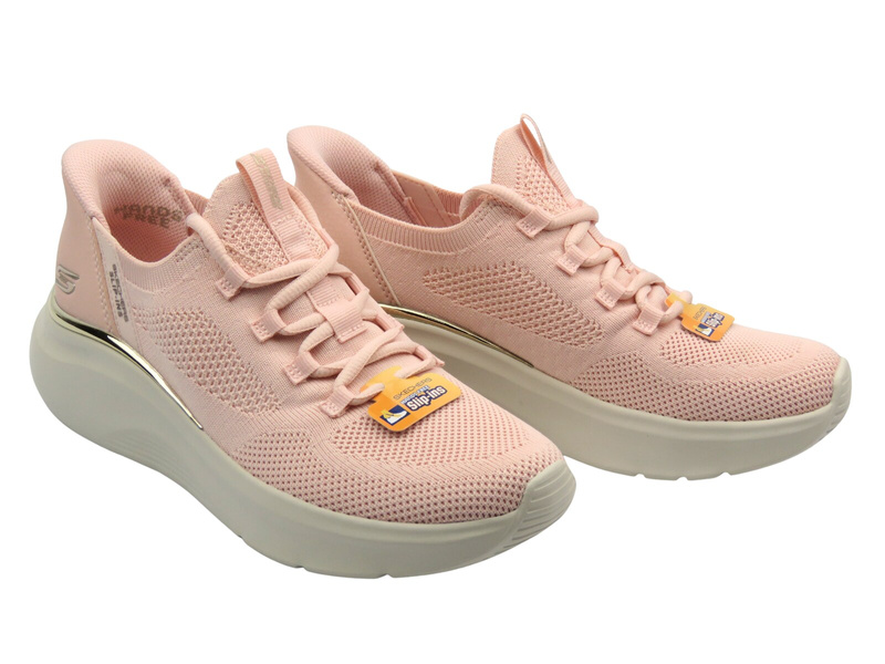 Buty sportowe damskie, adidasy - Skechers 117617, różowe