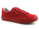 Trampki damskie z tkaniny - Lee Cooper 21-31-0004L, czerwone