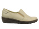 Wygodne półbuty damskie z miękkiej skóry HELIOS Komfort 320, ecru