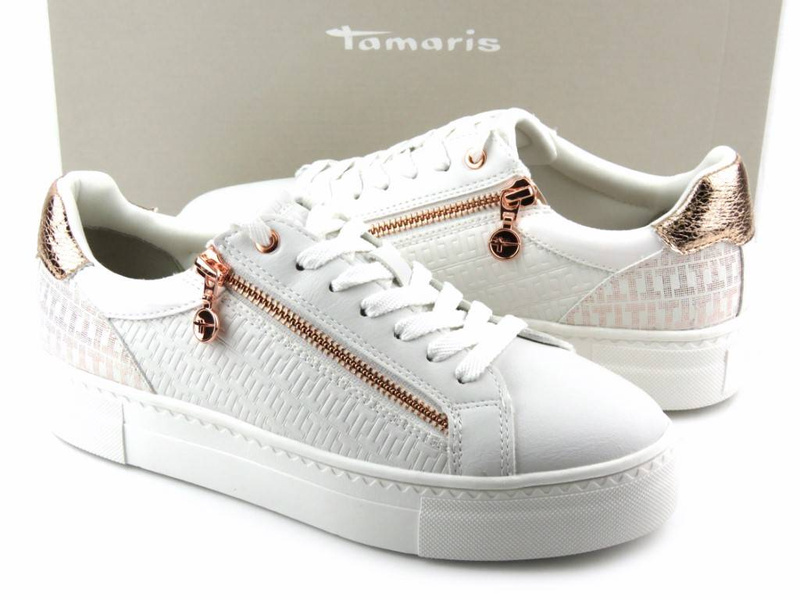 Sneakersy damskie TAMARIS 1-23313-20, białe