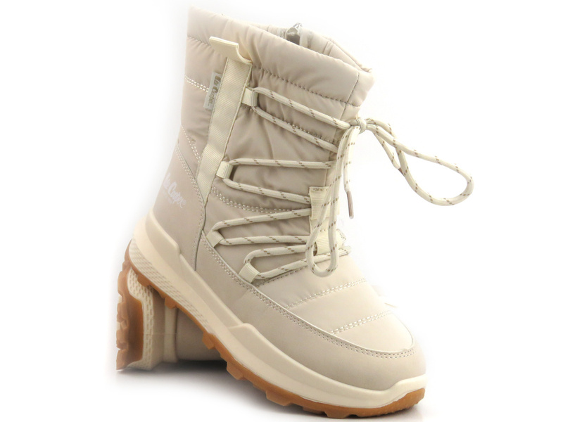 Śniegowce, buty damskie zimowe - LEE COOPER LCJ-23-44-1989L, beżowe