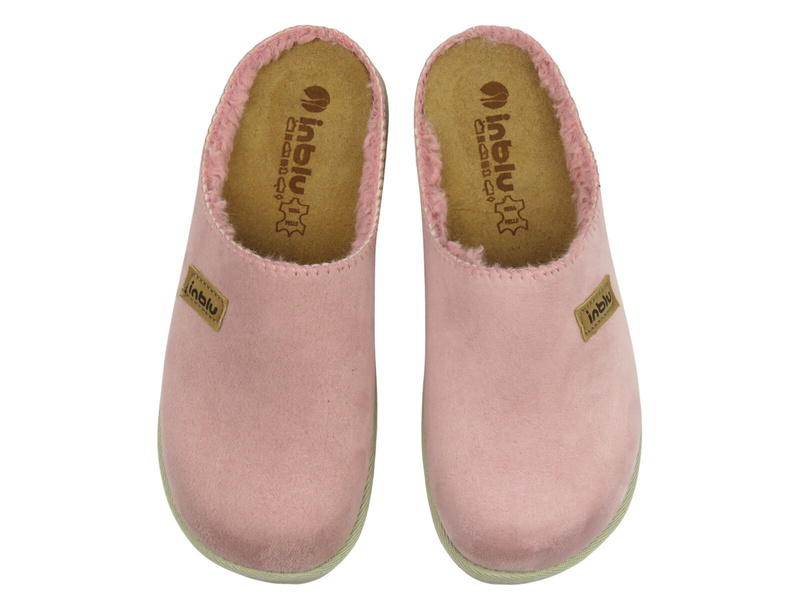Ciepłe kapcie damskie różowe INBLU CS-45