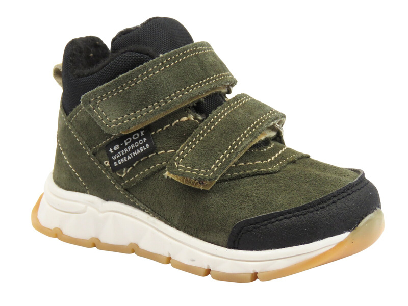 Trzewiki, półbuty dziecięce na rzepy - Jamet 1125, zielone