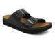 Klapki męskie z klamrami - INBLU 158M021, czarne