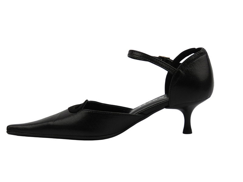 Czółenka na szpilce czarne KOTYL 209