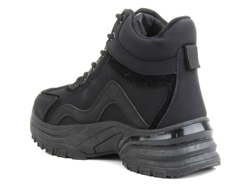 Trapery, śniegowce damskie na platformie - LEE COOPER LCJ-23-44-1976L, czarne