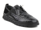 Sneakersy damskie ze skóry naturalnej- VENEZIA 234419-1, czarne