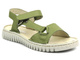Skórzane sandały damskie polskiej marki - HELIOS Komfort 249S, zielone