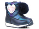 Śniegowce dziecięce z pomponem - WOJTYŁKO 23032, granatowe