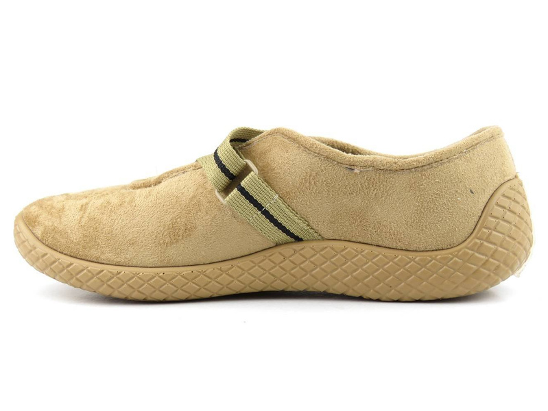 Zakryte kapcie, buty damskie ortopedyczne - Befado dr Orto 434D017, beżowe