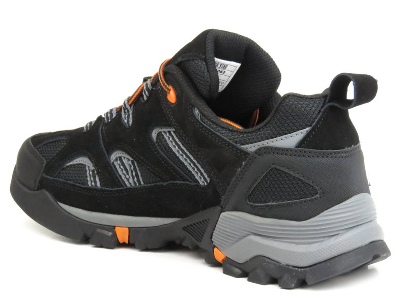 Sneakersy, trekkingi męskie z technologią Memory Foam - BIG STAR KK174062, czarne