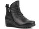 Botki damskie na dwa suwaki - COMFORTABEL 962319, czarne
