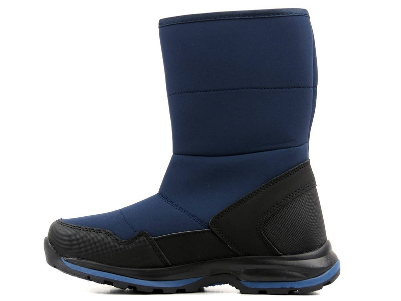 Śniegowce damskie na rzep - DK TECH Aqua Soft Shell 2182, granatowe