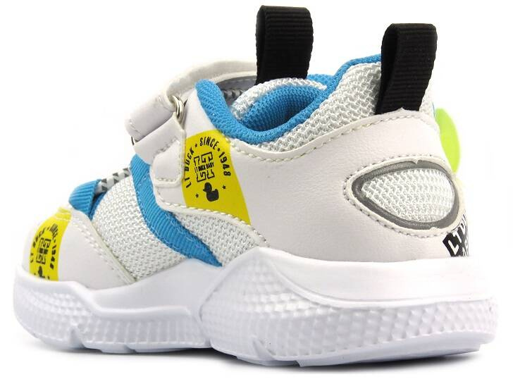 Buty dziecięce sportowe - American Club BD 21/22, biało-niebieskie