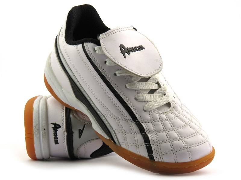 Buty dziecięce sportowe z kauczukową podeszwą - American Club AX1239, białe