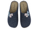 Wygodne kapcie damskie BEFADO 155D171, granatowe