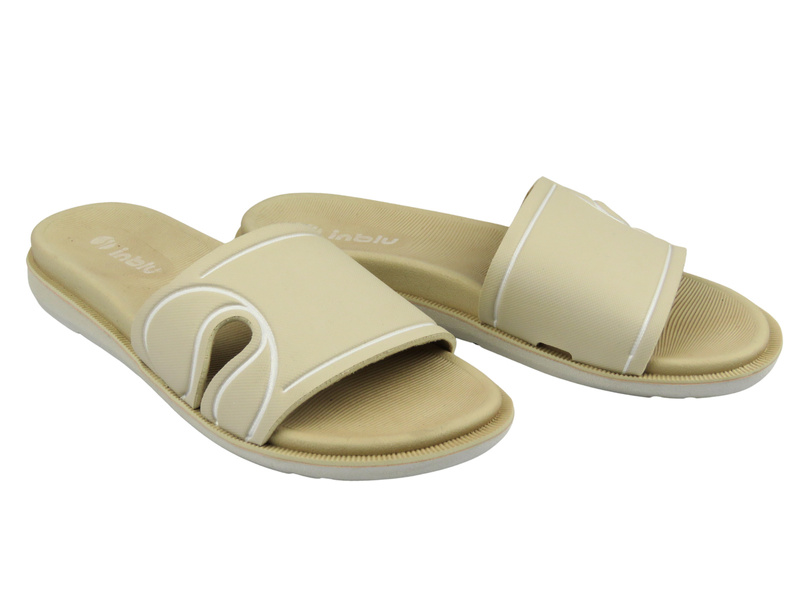 Wygodne klapki damskie Inblu SF-01 beżowy