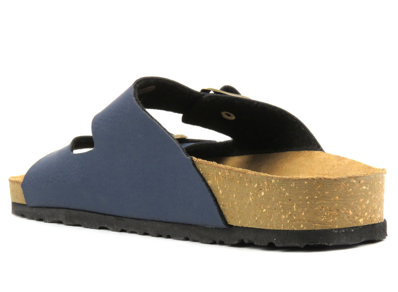 Klapki męskie z klamrami- INBLU Ricibi, granatowe