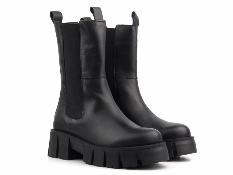 Sztyblety, workery damskie - VENEZIA 9335191, czarne