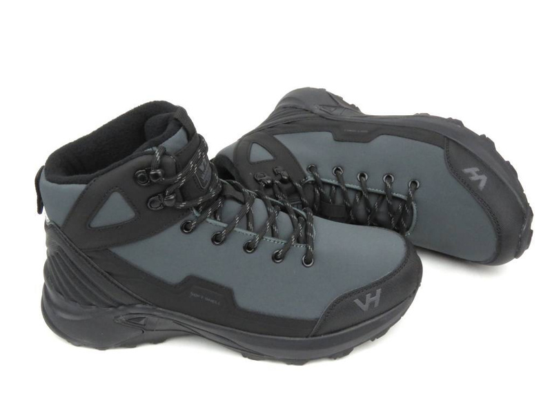 Sneakersy, trekkingi męskie- Vanhorn 23-34061, szare