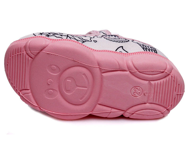 Kapcie, buty dziecięce, które można kolorować - WEESTEP Coloring R107850016, różowe