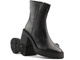 Skórzane botki damskie na kwadratowym obcasie - VENEZIA 0431321050D, czarne